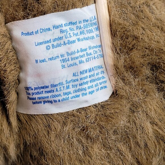 Build A Bear‎ Workshop Bearemy Teddy Bear Plush Brown Stuffed Animal BAB 16" - Picture 11 of 11